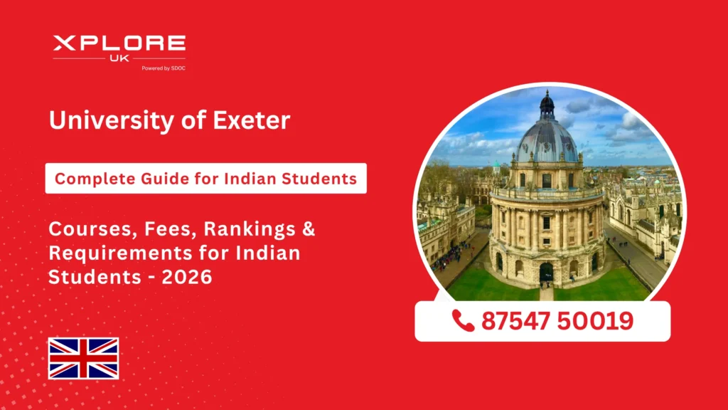University of Exeter campus UK for Indian students 2026